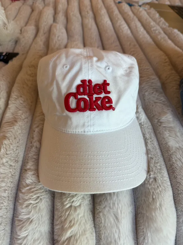 Coca-Cola Diet Coke White Hat with Red Logo - Image 3