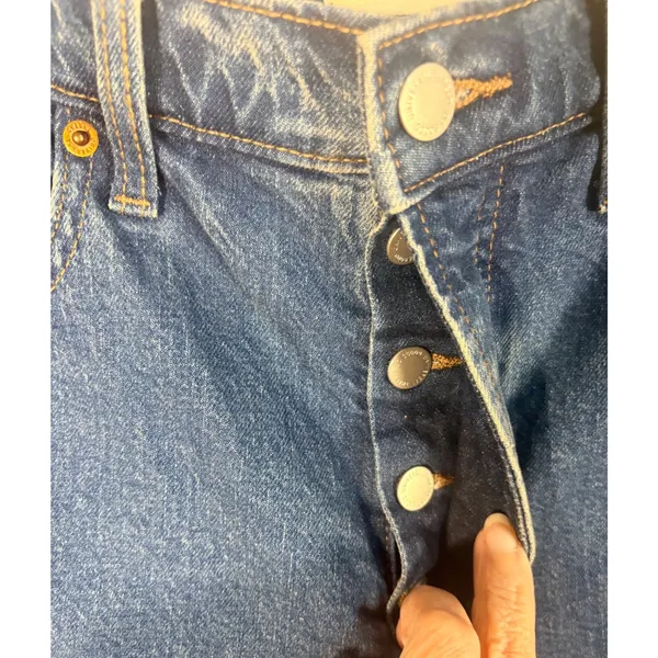 Universal Thread Straight Jeans Womens 10 Blue NEW Highest Rise‎ Button Fly - Image 3