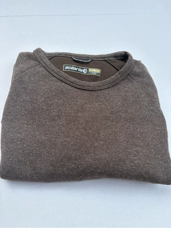 Solaris Women’s Crewneck Top in Brown. Size M Outdoor Layering. - Image 9