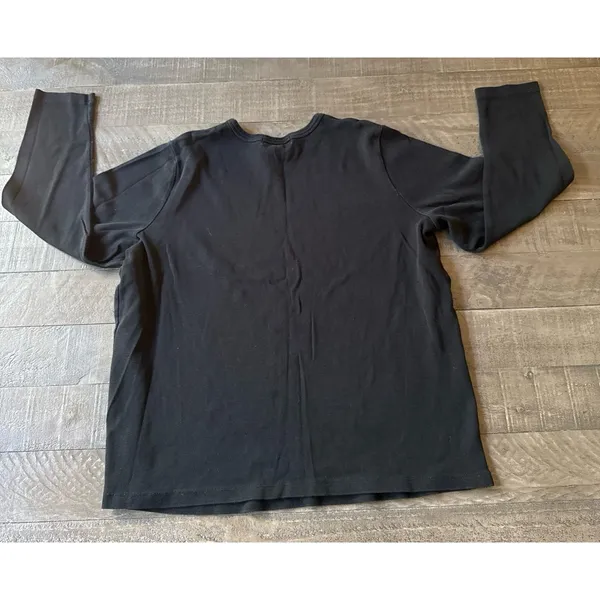Ralph Lauren Women's Black‎ Logo Embroidered Long Sleeve Tee Size 1X - Image 7