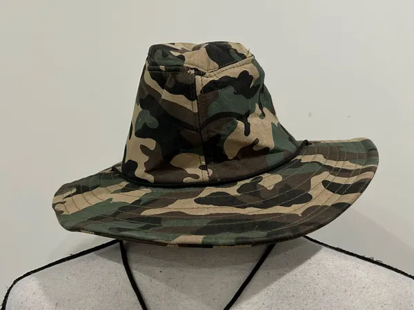 Camo Canvas Boonie Hat Green - Image 2