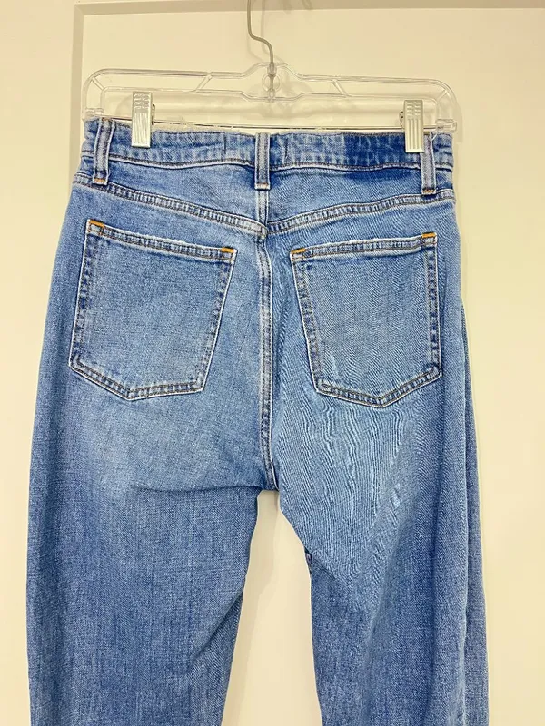 Abercrombie & Fitch Size 28/6 Short High Rise Skinny Jeans Distressed - Image 3