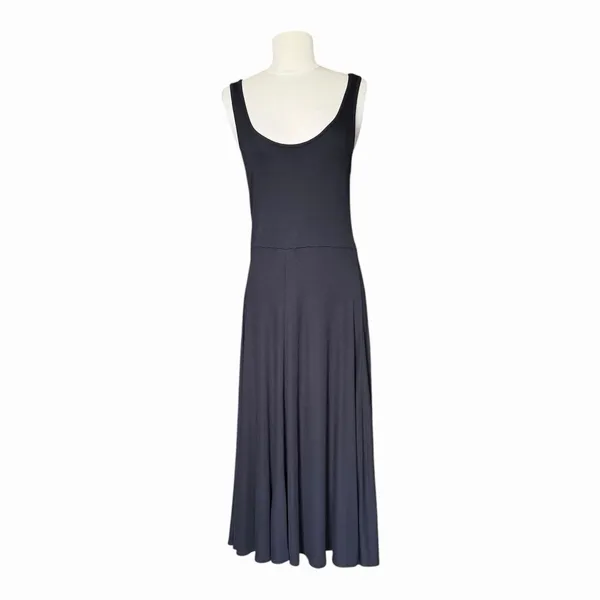 Marine Layer Lexi Rib Fit & Flare Midi Dress Black Medium NWT - Image 4