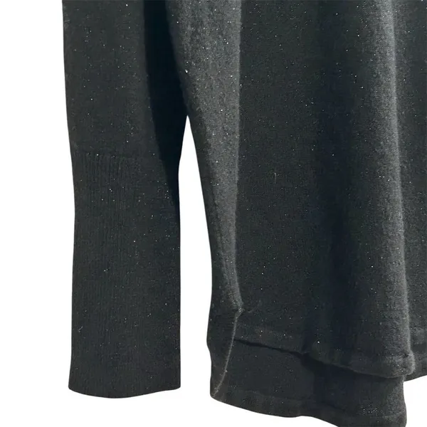 APT. 9 Women’s‎ metallic Shimmer Black Crew Neck Pullover Sweater Long Sleeve - Image 7