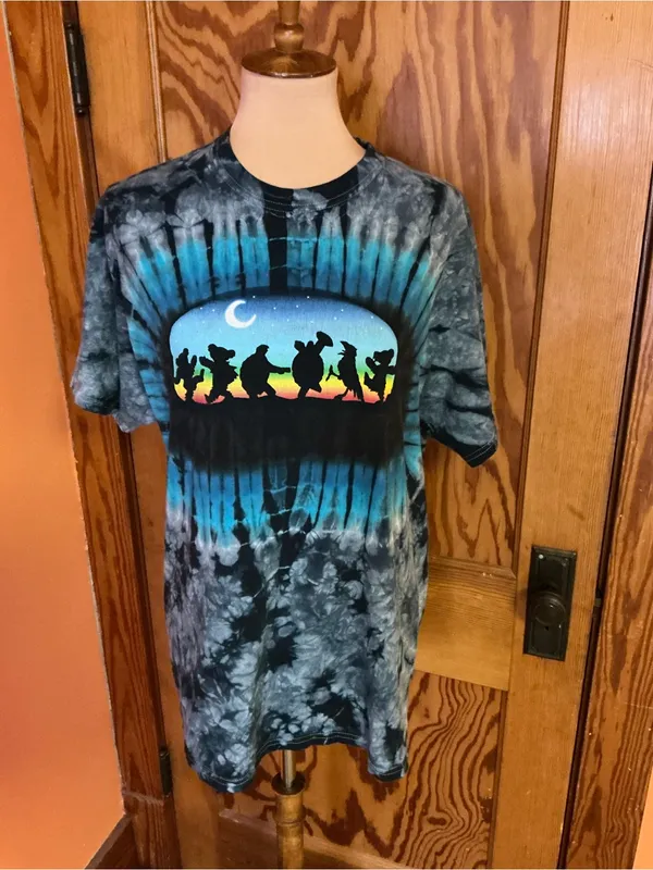 Vintage Y2K Grateful Dead Dancing Turtles & Bears Tie Dye T-Shirt - Image 7