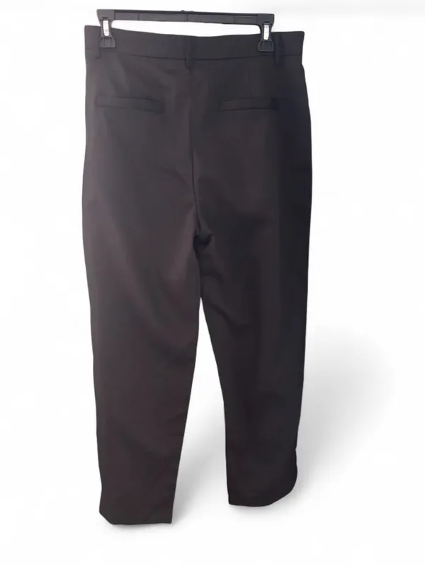 Women's Black Casual Cropped Pants Size L - Image 4