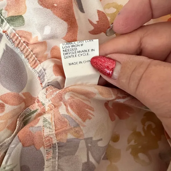 SHEIN Orange Floral Ruffle Mini Dress - Image 7
