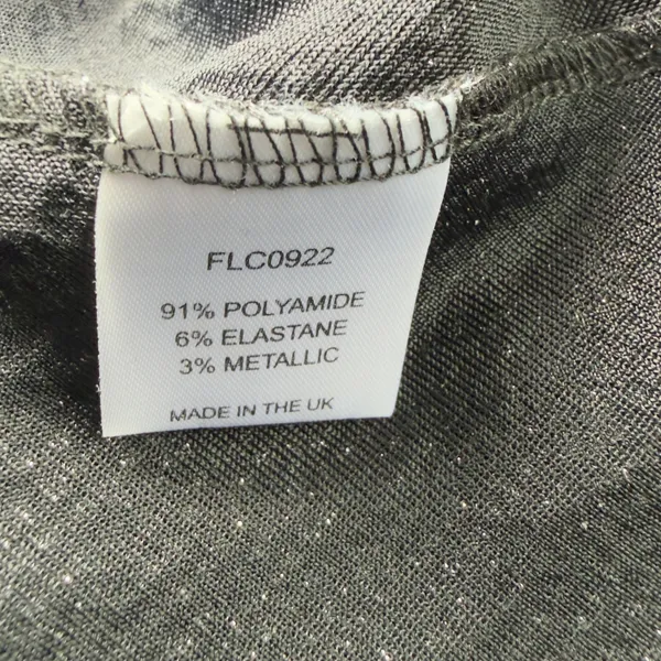 Flounce Club London Wrap Mini Size 10 Dress Metallic Y2K Indie Sleaze Retro - Image 13