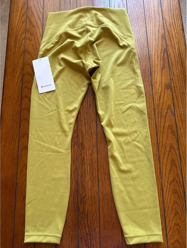 Lululemon Instill High Rise 25” Auric Gold Size 8 NWT - Image 2