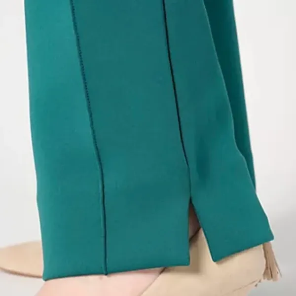 Isaac Mizrahi Live! Regular Scuba Straight Leg Pants Size 6 NWT - Image 5