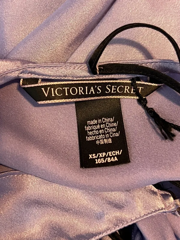 Victoria’s Secret XS Purple Satin Nightie Cami Slip Dress w/ Adjustable Straps - Image 3