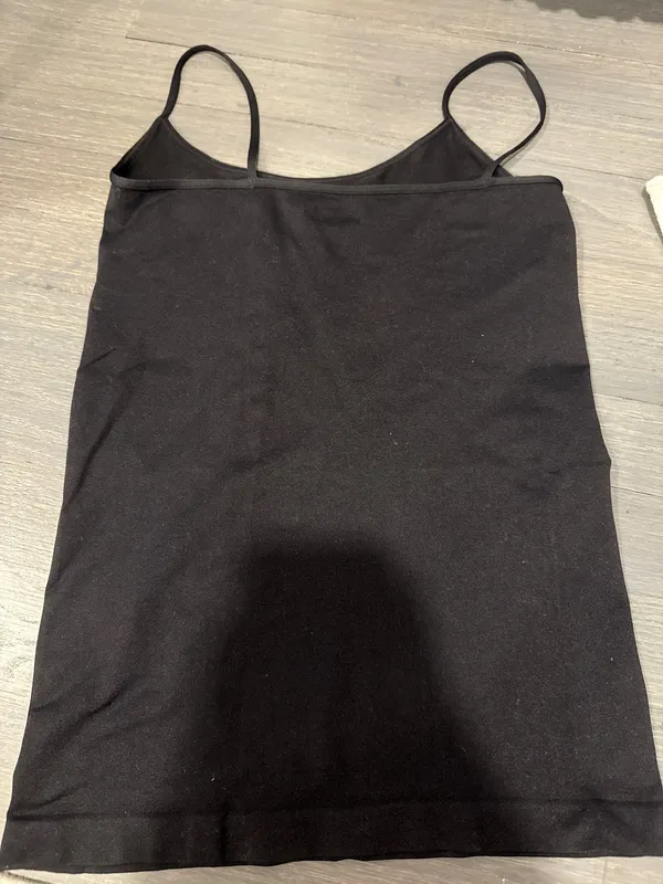 Malibu Sugar Black Spaghetti Strap Tank Top - Image 2