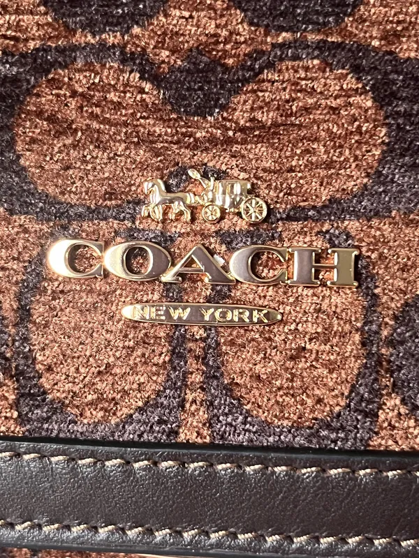 Coach Etta Small Flap Bag In Signature Chenille - Image 16