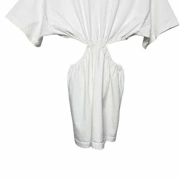 Free People FP Beach Women's XS Dandelion Mini‎ Dress Cutout White Short Sleeve Euro Summer - Image 6