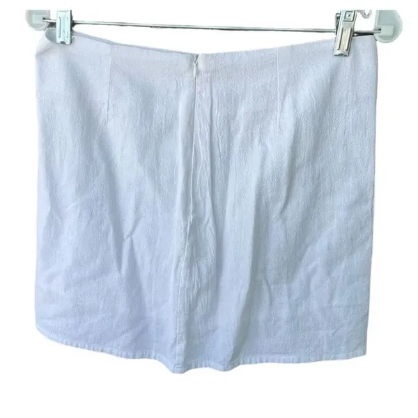 Cotton on size Med white lined cotton mini skirt. Eco Company - Image 2