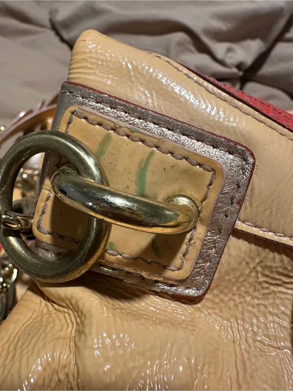 COACH Peyton Inlaid Mosaic Appliqué Tote in Multi Melon Limited Edition RARE Y2K - Image 8