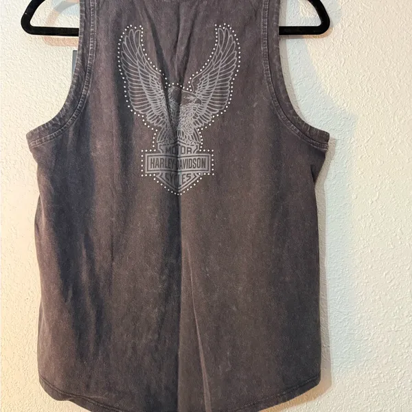 NWT Harley-Davidson Women’s Gray Sleeveless Top - Image 4