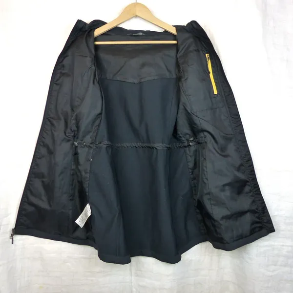 Eddie Bauer Womens Jacket L Charcoal Ripstop Hooded Zip Performance Coat Parka - Image 8