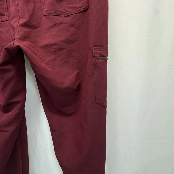 FIGS Scrub Pants Womens M Burgundy Technical Collection Cargo Nurse Jogger - Image 7