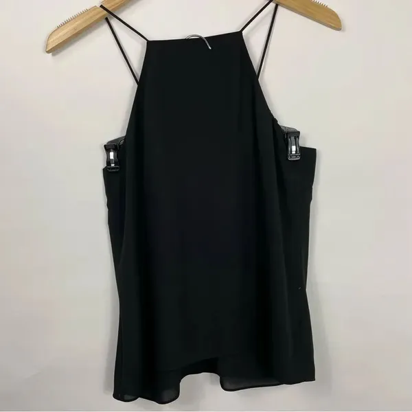 WAYF Lace up Black Camisole Size Small - Image 4