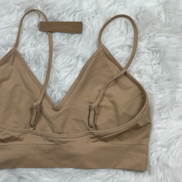 Skims Soft Smoothing Seamless Bralette Clay Size 3X - Image 6