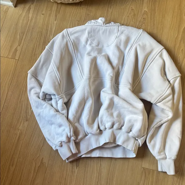 Joah Brown Cream Quarter-Zip Sweater - Image 4