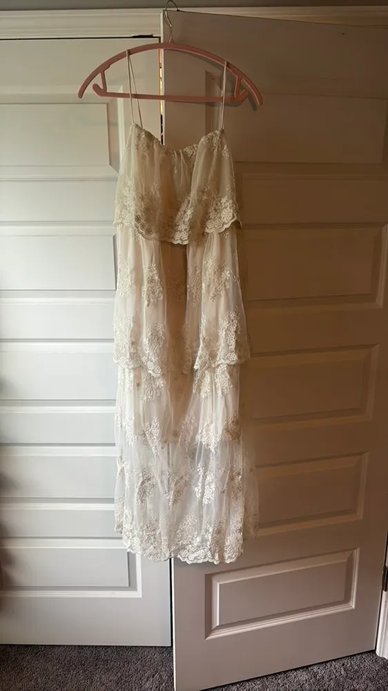 CK squared boutique dress NWT White Size M - Image 2
