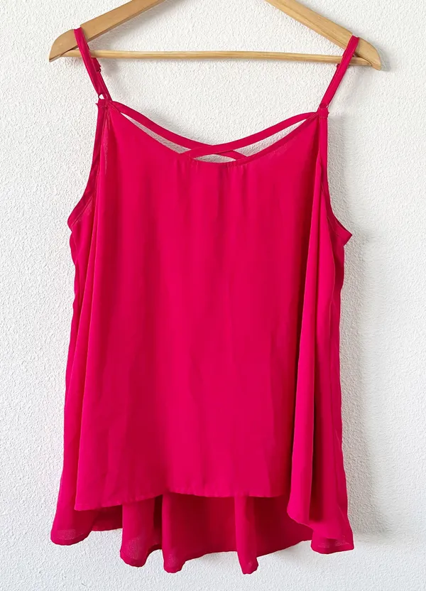 Torrid Hot Pink Sleeveless Swing Blouse - Image 6