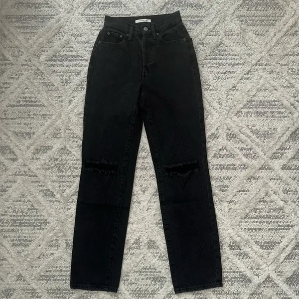 PacSun Black Distressed Dad Jeans - Image 6