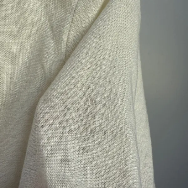 Princess Polly Crop Top Cream Button Down Short Sleeve‎ Collared Shirt - Image 2