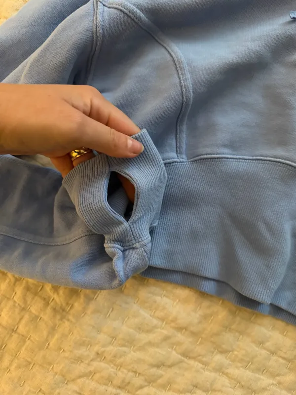 Offline by aerie Blue cropped q-zip  - Image 6