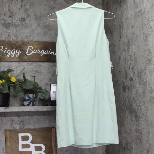 NEW City Studio Juniors Sleeveless Button-Front Dress 1750SU4AT1 Mint Green S - Image 2