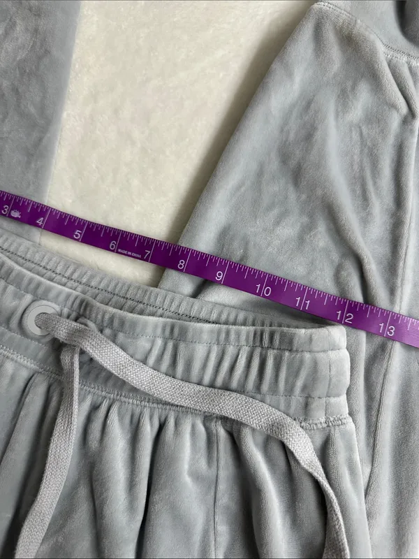 Offline aerie Light Gray Velour Jogger Pants Size XS - Image 6