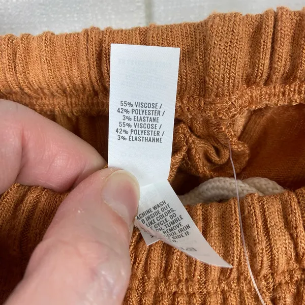 Aerie Offline Orange Brown Cozy Class Fold Over Jogger Sz.M NWT - Image 13