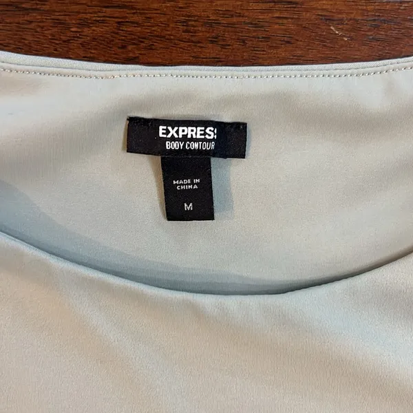 Express Light Cream Short Sleeve Top - Image 2