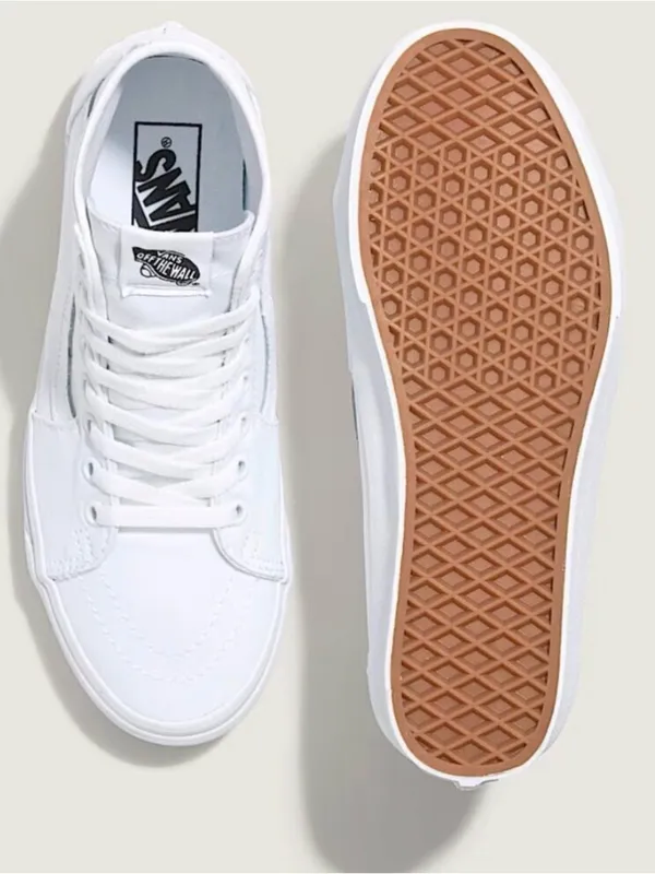 Vans Women's Sk8-Hi High-Top Sneakers in White - Image 2