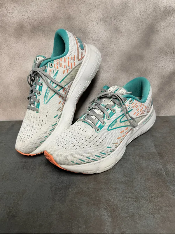 Brooks Glycerin 20 Women’s Wide Running Shoes Oyster/Latigo Bay/Coral Size 10.5D - Image 12