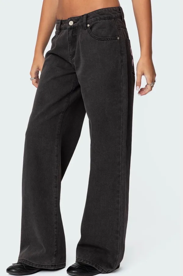 Edikted black jeans - Image 2