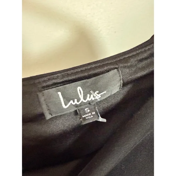 Lulus Black Off The Shoulder Bell Sleeve Bodycon Mini Dress Small - Image 3