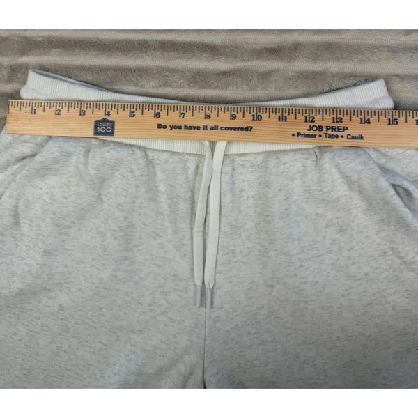 Athleta Jogger Pants Womens M Gray Sweatpants Zip Ankle Athleisure Lounge - Image 3