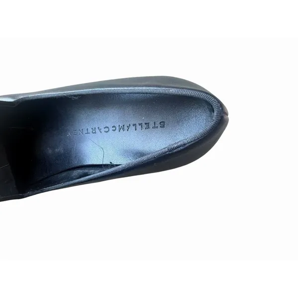 Stella McCartney Black Chunky Platform Loafers Sneaker Wedge Logo Slide 37 $525 - Image 7