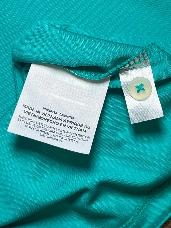 Nike Golf Womens Dri-FIT Tour Performance Polo Shirt Teal Blue NWT Cool Size XS - Image 6