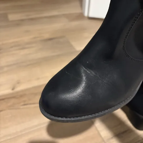 White Mountain Smooth‎ Dessert Zipper Buckle Heeled Booties Black Shoe Size 8.5 - Image 11