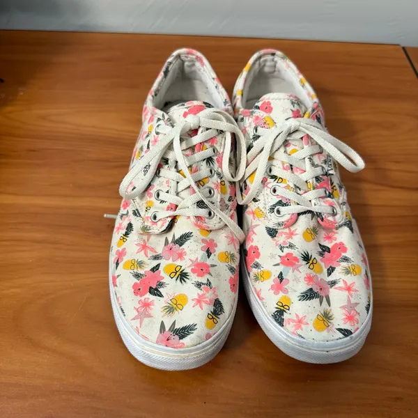 Vans Doheny Canvas Lace Up Sneaker Shoe Pineapple Floral Hawaiian Print Beachy 9 - Image 4