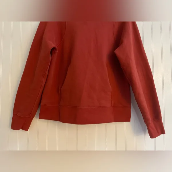 LULULEMON Loungeful Hoodie Sweatshirt Pullover Fleece in Red Rock Size 6 - Image 10