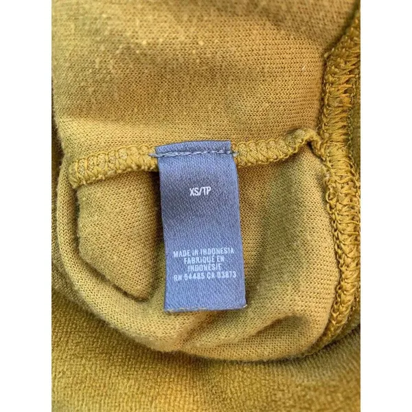 Aerie Soft‎ Velour Sweatshirt Women XS Mustard Yellow Oversized Cozy Top Comfy - Image 4
