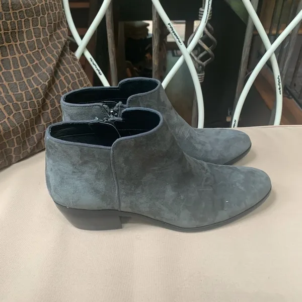 Sam Edelman‎ Petty Suede Ankle Boot Gray Size 7.5 - Image 4
