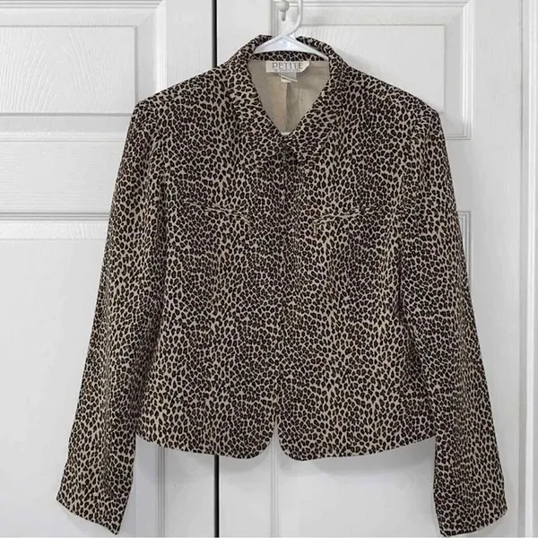 Petite Sophisticate Skirt Brown & Tan Set(Size Medium) - Image 3