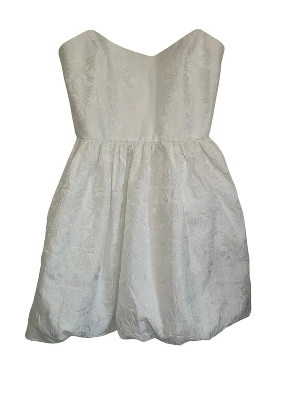 Amanda Uprichard Addison Dress in Ivory X-Small New Womens Mini Strapless - Image 5