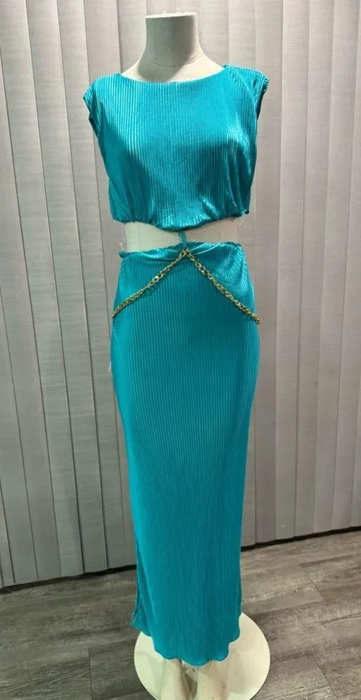 AMTIOUS Tiffany maxi dress ✨ Blue Size L - Image 3